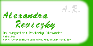 alexandra reviczky business card